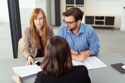 Couple during collaborative divorce