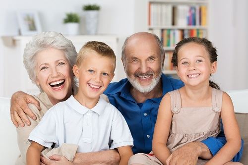 Grandparents with grandchildren